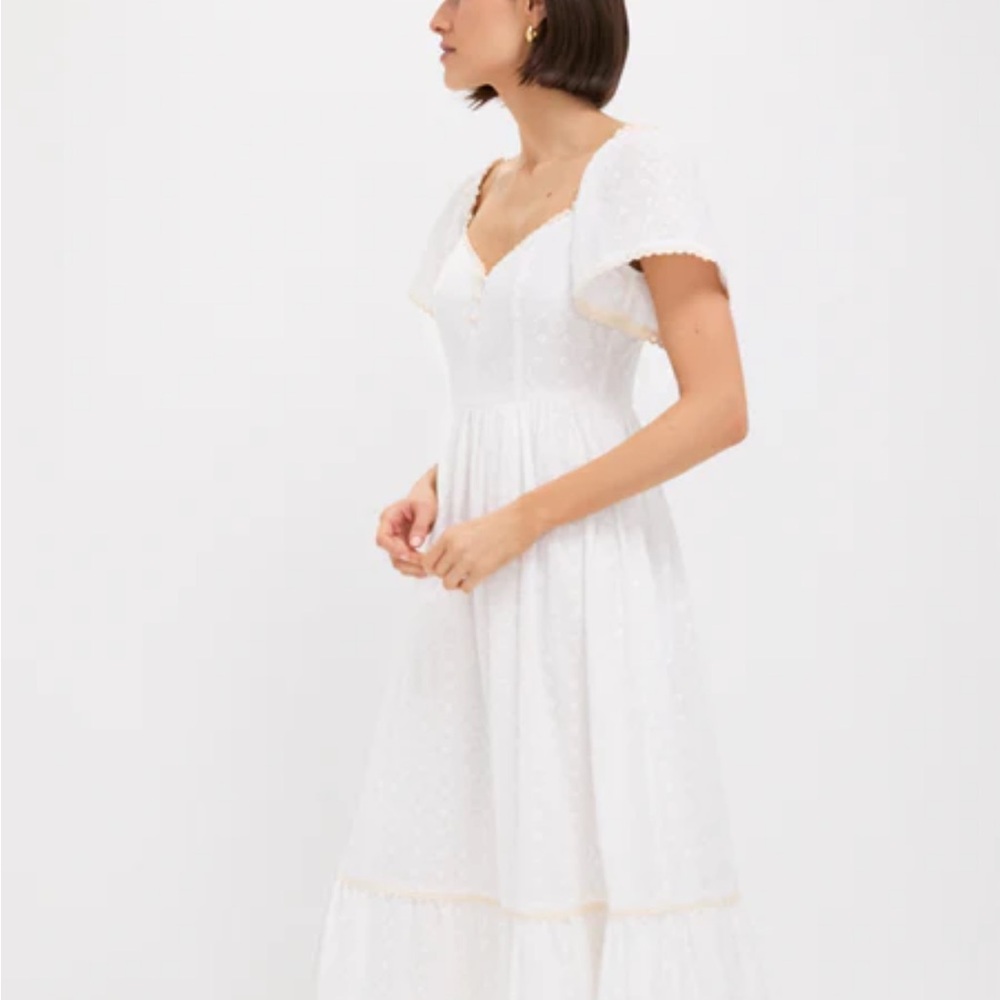 Tuckernuck Pomander Place Dainty Eyelet Holley Dress - White medium NWT - Picture 3 of 9